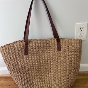 NWT jcrew straw tote